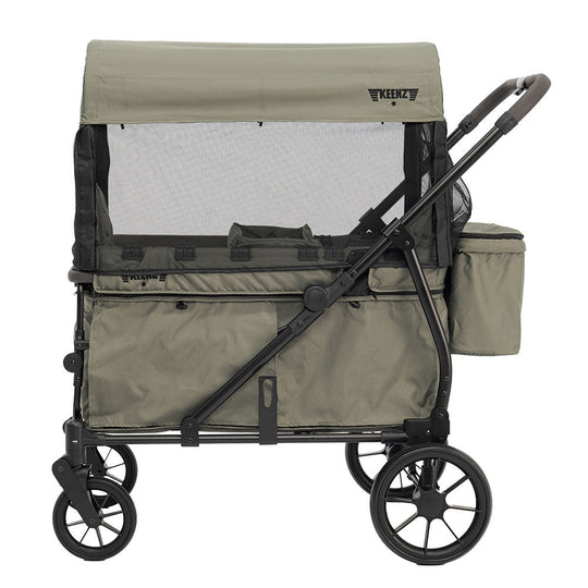 Keenz VIVA 4-Passenger Stroller Wagon – Big Adventures, Made Compact - Green banner